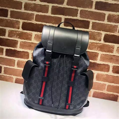 gucci gg supreme backpack black|gucci gg canvas backpack.